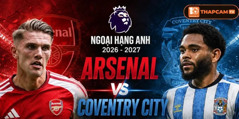 Lịch sử đối đầu Arsenal vs Coventry City cho thấy Arsenal luôn là đội cửa trên.